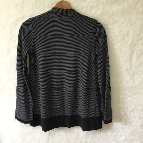 Banana Republic Gray Striped Open Cardigan - Picture 5 of 12